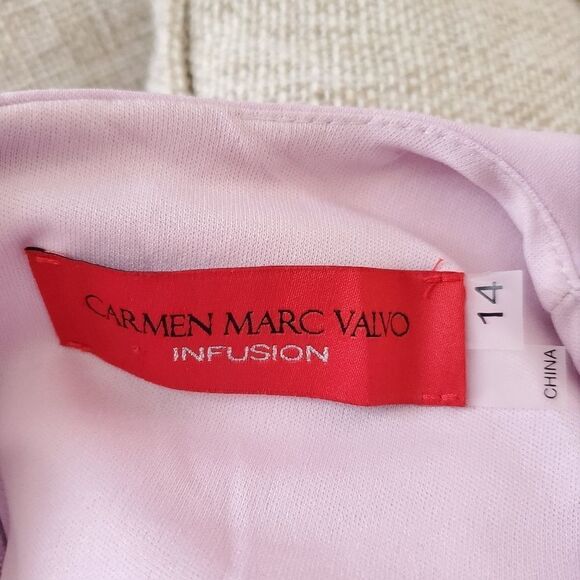 Carmen Marc Valvo Infusion Ruffle Gown sz 14 - Picture 11 of 14